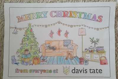 A Christmas colouring page 