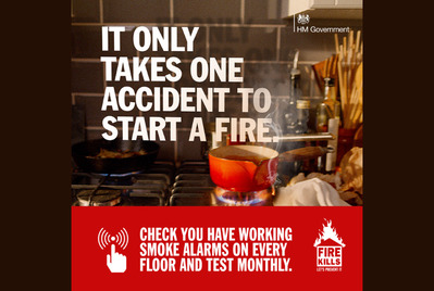 It only takes one accident to start a fire