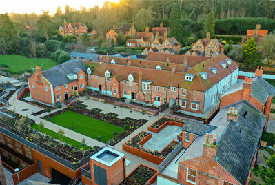 Aerial view of a housing estate