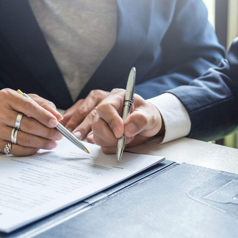 Signing contracts