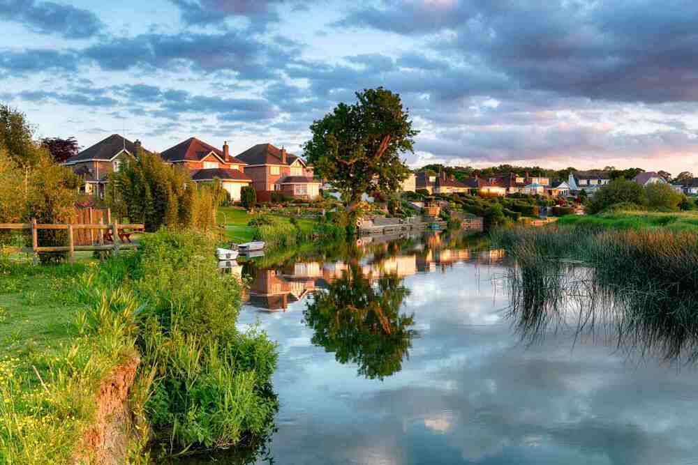 Houses along the river