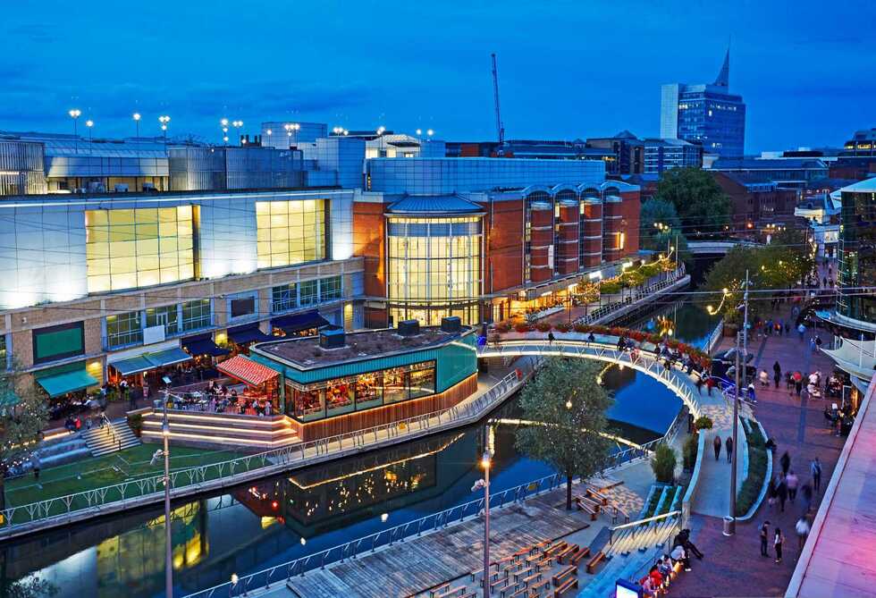 Oracle shopping centre in Reading 
