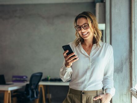 Lady with a phone